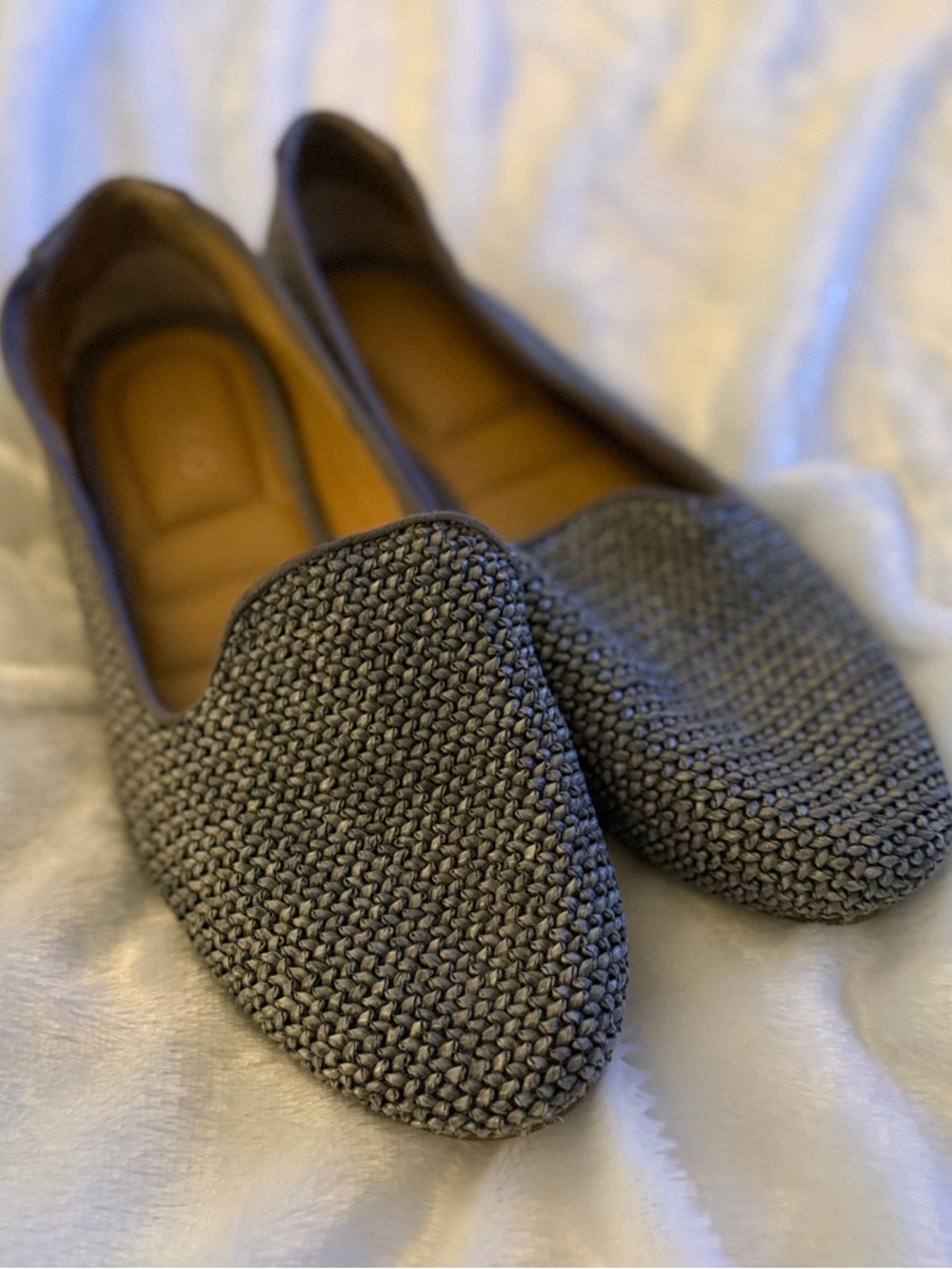 me too Gray Woven Loafers